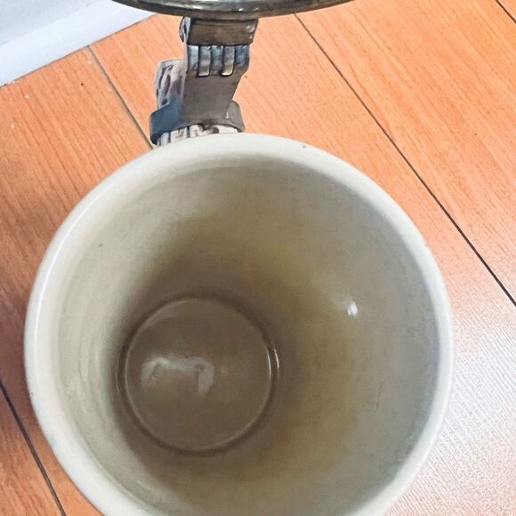 GERZ Beer Stein Pewter Lid Tavern Scene ”Frohbeim Bier Das Lieben Wir" V… - Picture 14 of 17